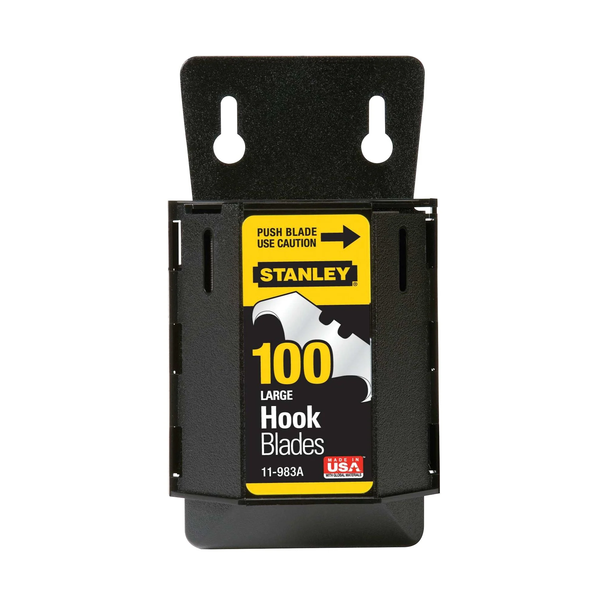 STANLEY Large Hook Blades With Dispenser – 100 Pack