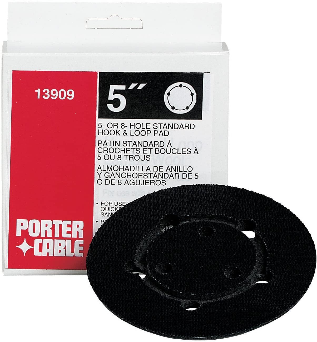 PORTER-CABLE Hook And Loop Pad For Model 333V MAX*s Sander, 5 Or 8-Hole