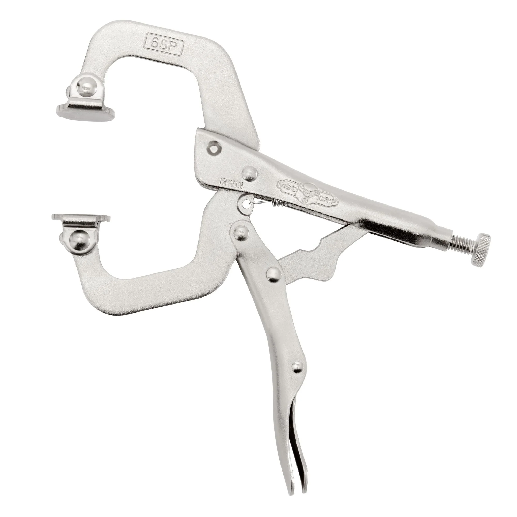 IRWIN Vise-Grip C Clamp, Locking With Swivel Pads, 2-Inch