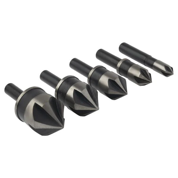 IRWIN Black Oxide Countersink Drill Bit, 5-Piece Set