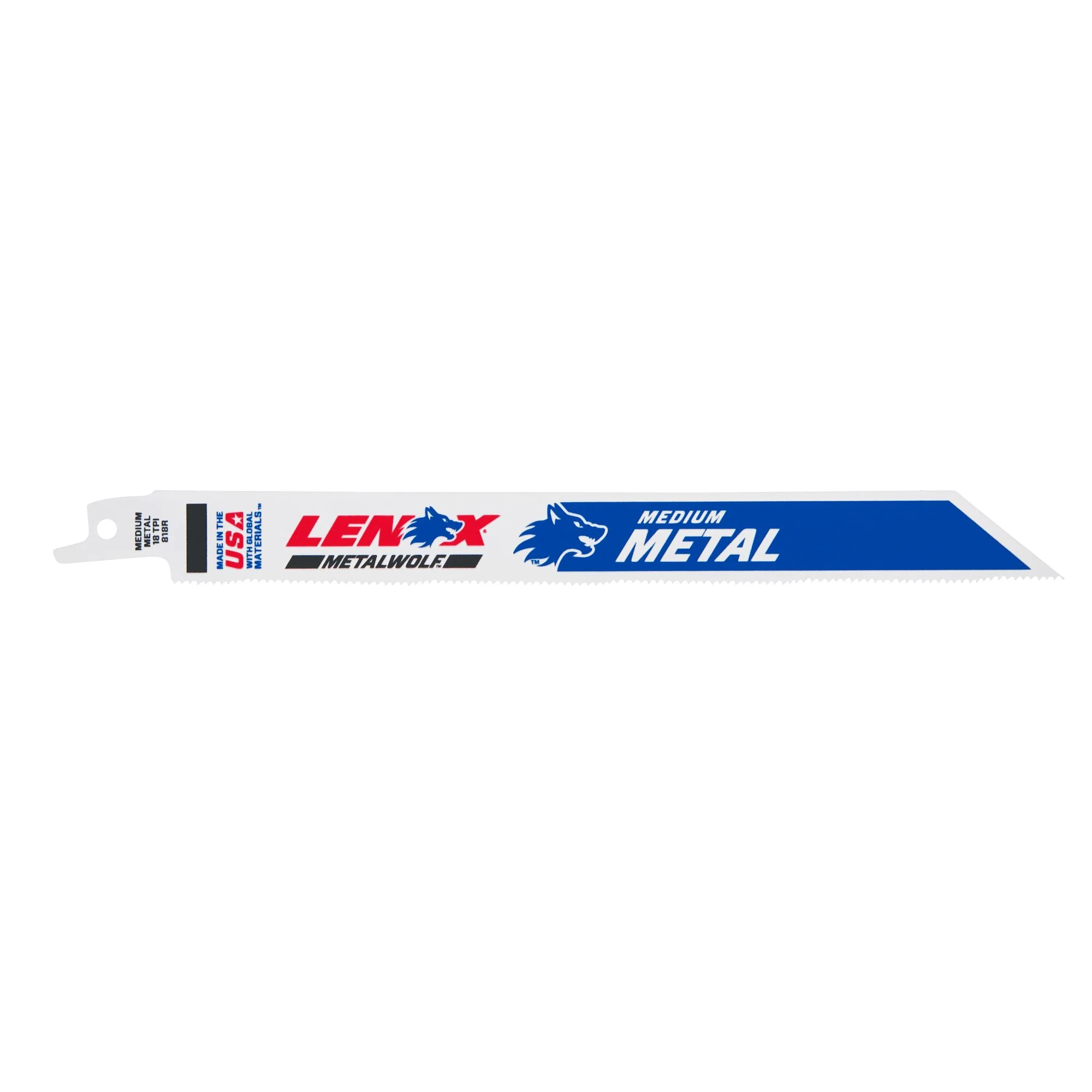 LENOX Metal Cutting Reciprocating Saw Blade With Power Blast Technology, Bi-Metal, 8-Inch, 18 Tpi