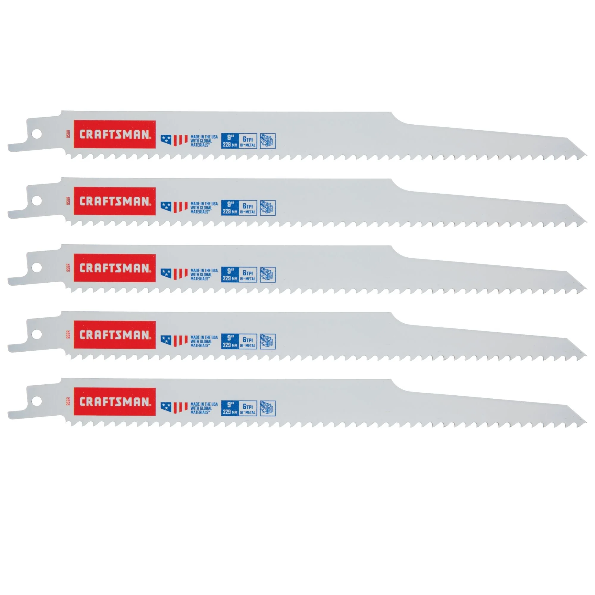 CRAFTSMAN 9-In. 6 Tpi Reciprocating Saw Blades (5 Pk.)