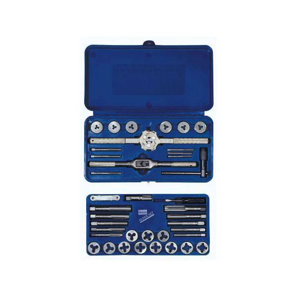 IRWIN Machine Screw With Fractional Tap And Solid Round Die Set, 39-Piece