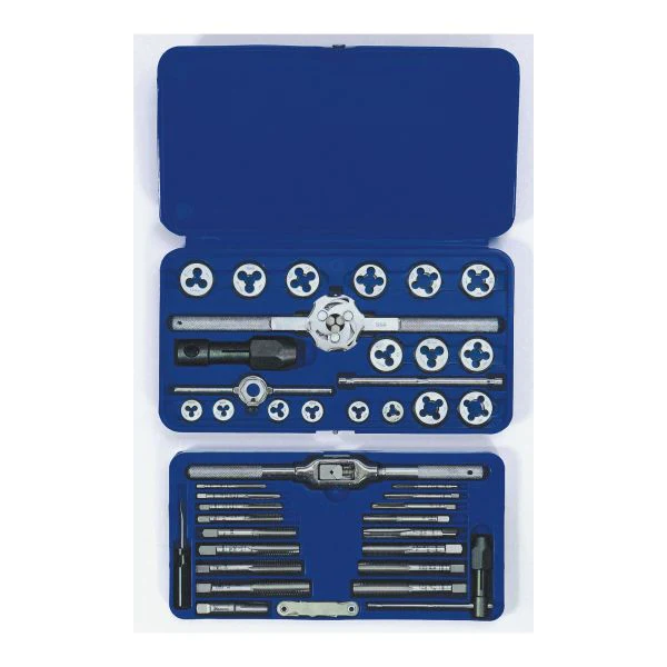 IRWIN Machine Screw With Fractional Or Metric Tap And Hex Die Super Set, 41-Piece, Blue