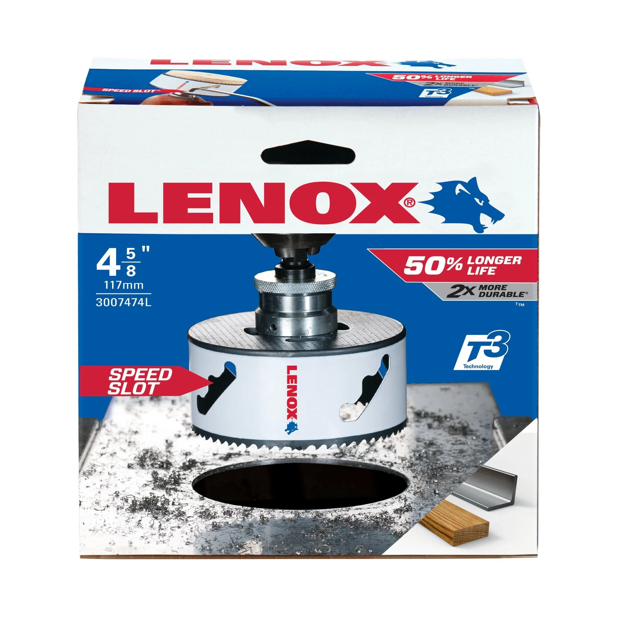 LENOX Bi-Metal Speed Slot Hole Saw With T3 Technology, 4-5/8"