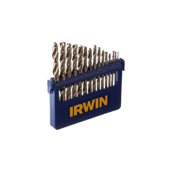 IRWIN 29-Piece Cobalt Alloy Steel Metal Index Drill Bit Set,M-42