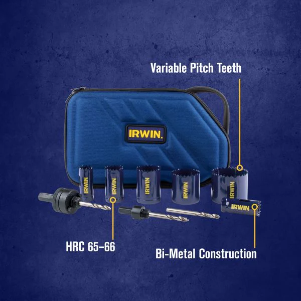 IRWIN Electricians Hole Saw Kit, 9-Piece