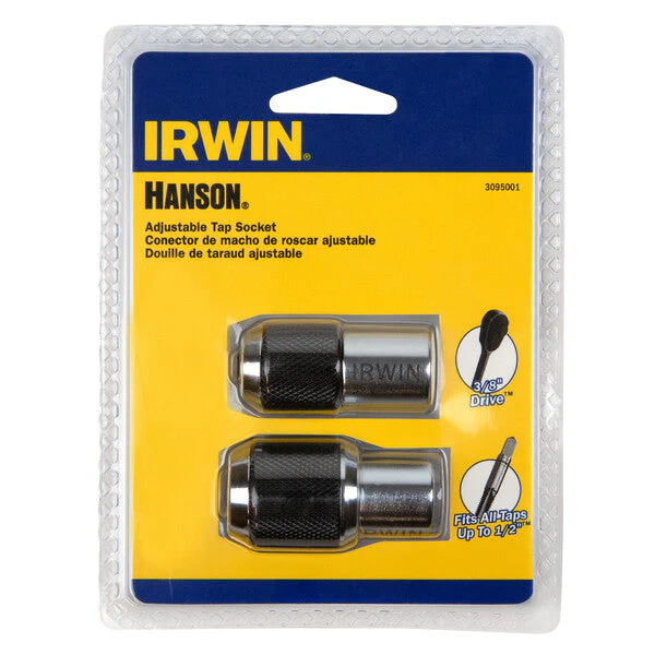 IRWIN Tap Socket Set, Adjustable, 2-Piece