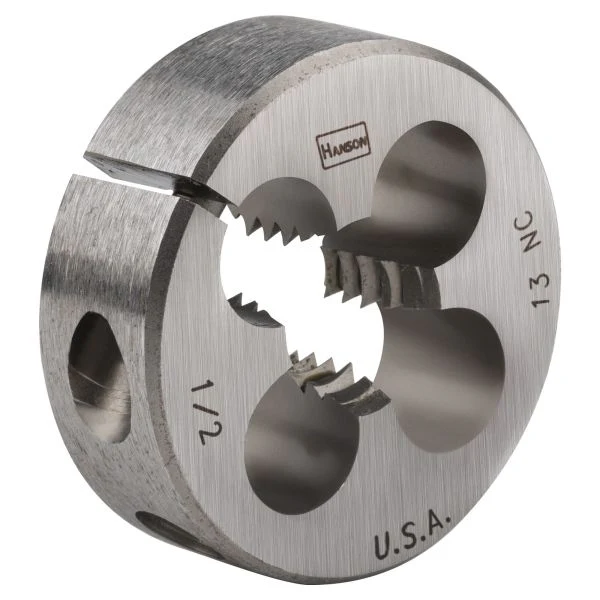 IRWIN Die 1/2-13 Nc 1-1/2 Rd Adj, For Tap Die Extraction