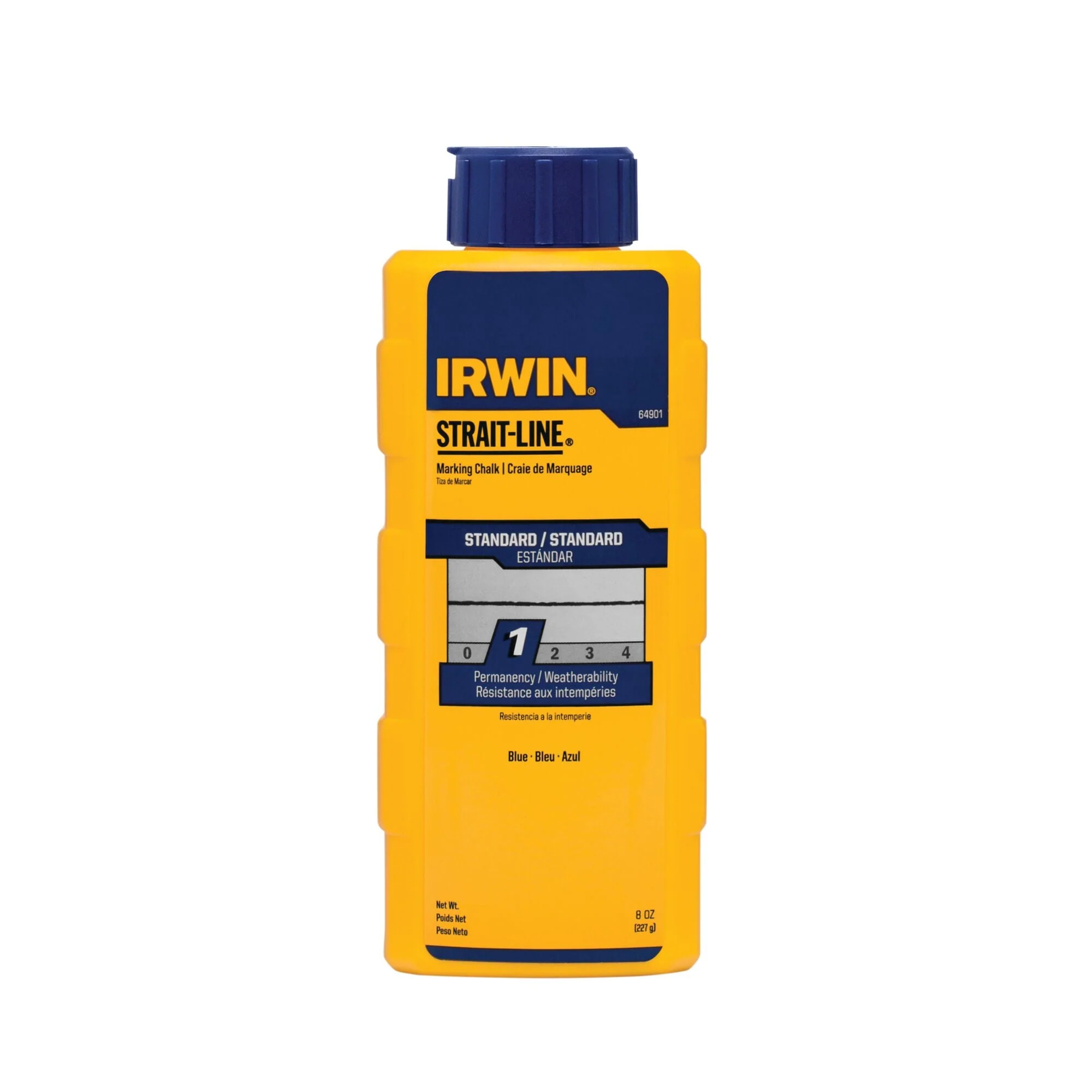 IRWIN STRAIT-LINE™ Standard Marking Chalk, 8-Ounce, Blue (64901)