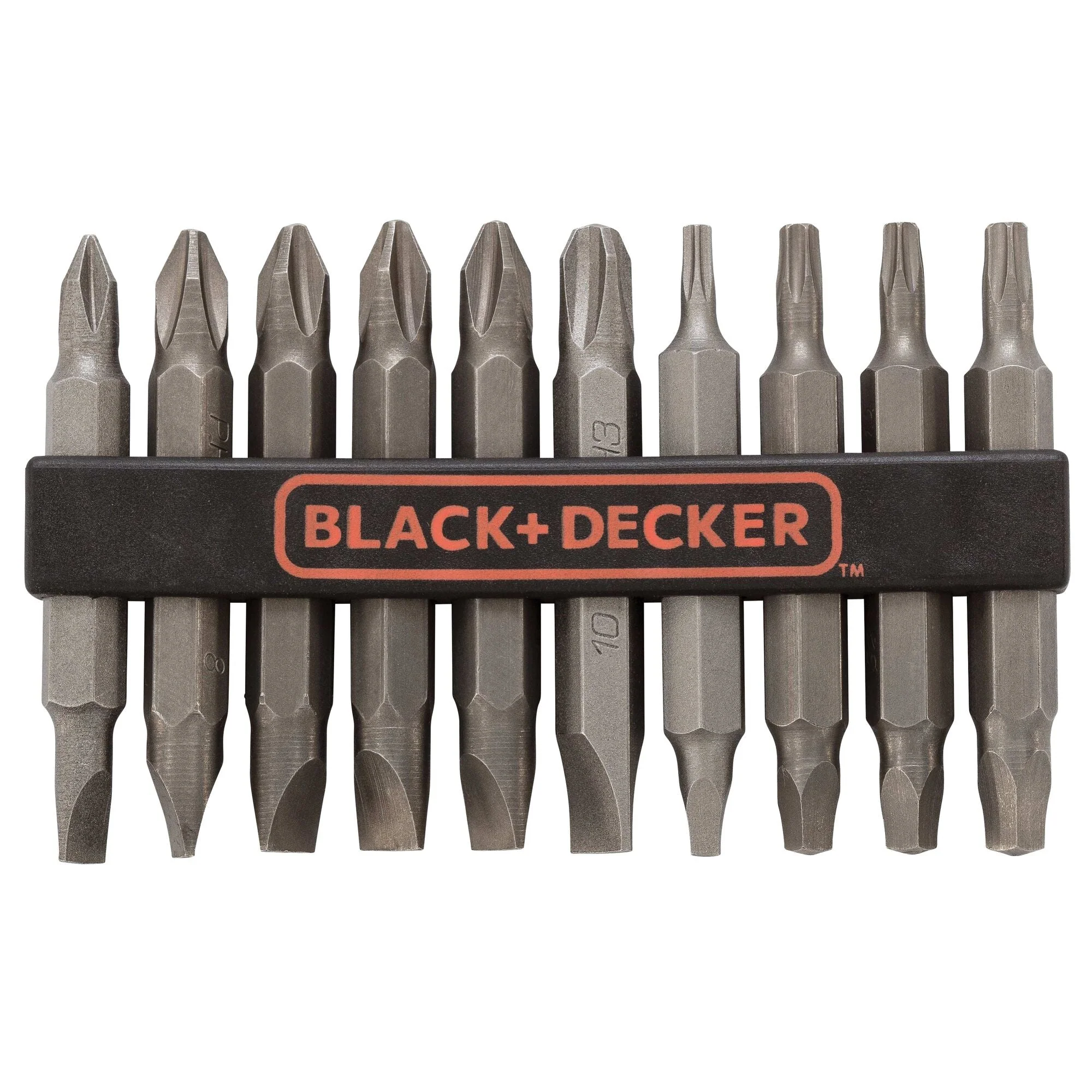 BLACK+DECKER Screwdriver Bit Set, Double Ended, 10-Piece