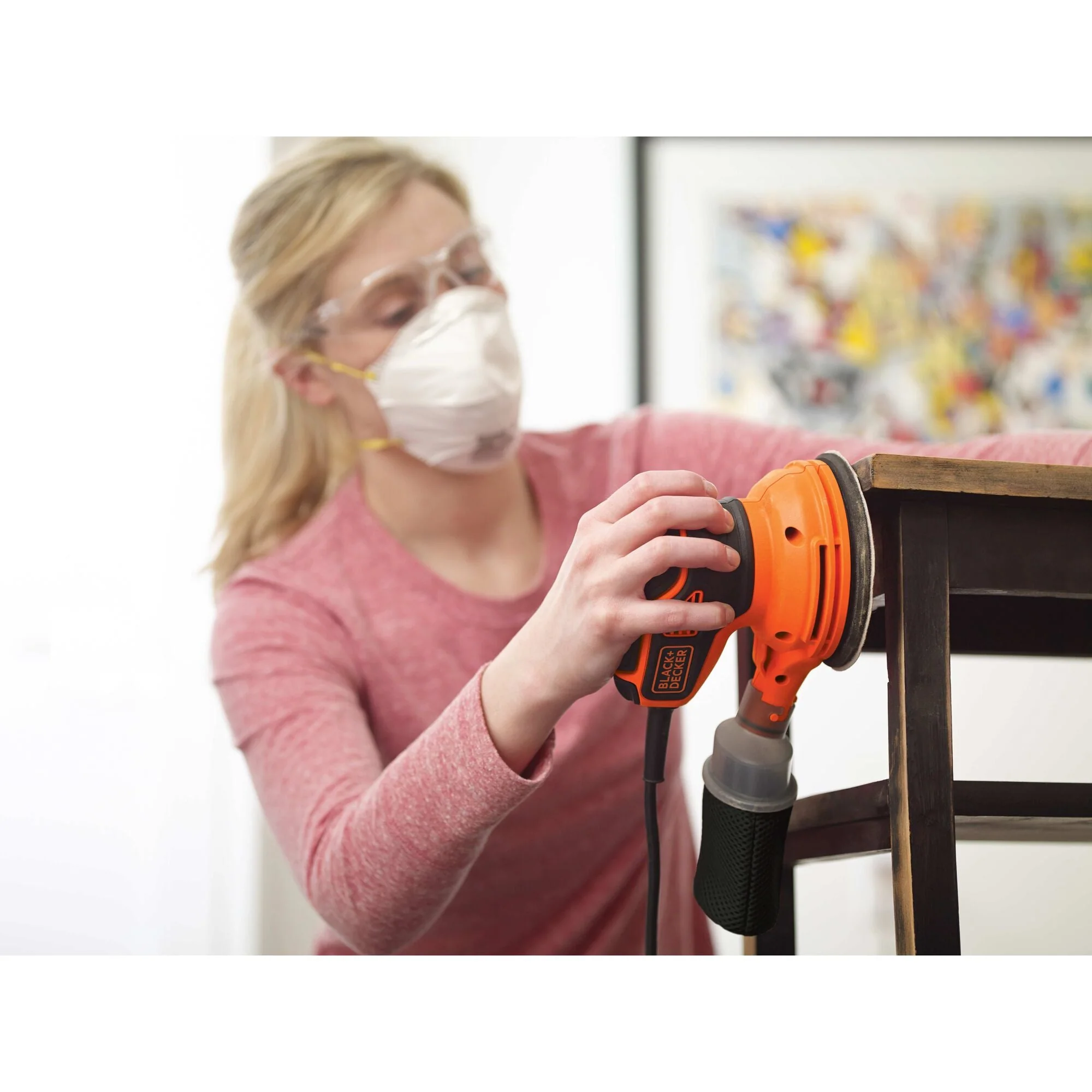 BLACK+DECKER 2.4 Amp 5 In. Electric Random Orbit Sander - BDERO600