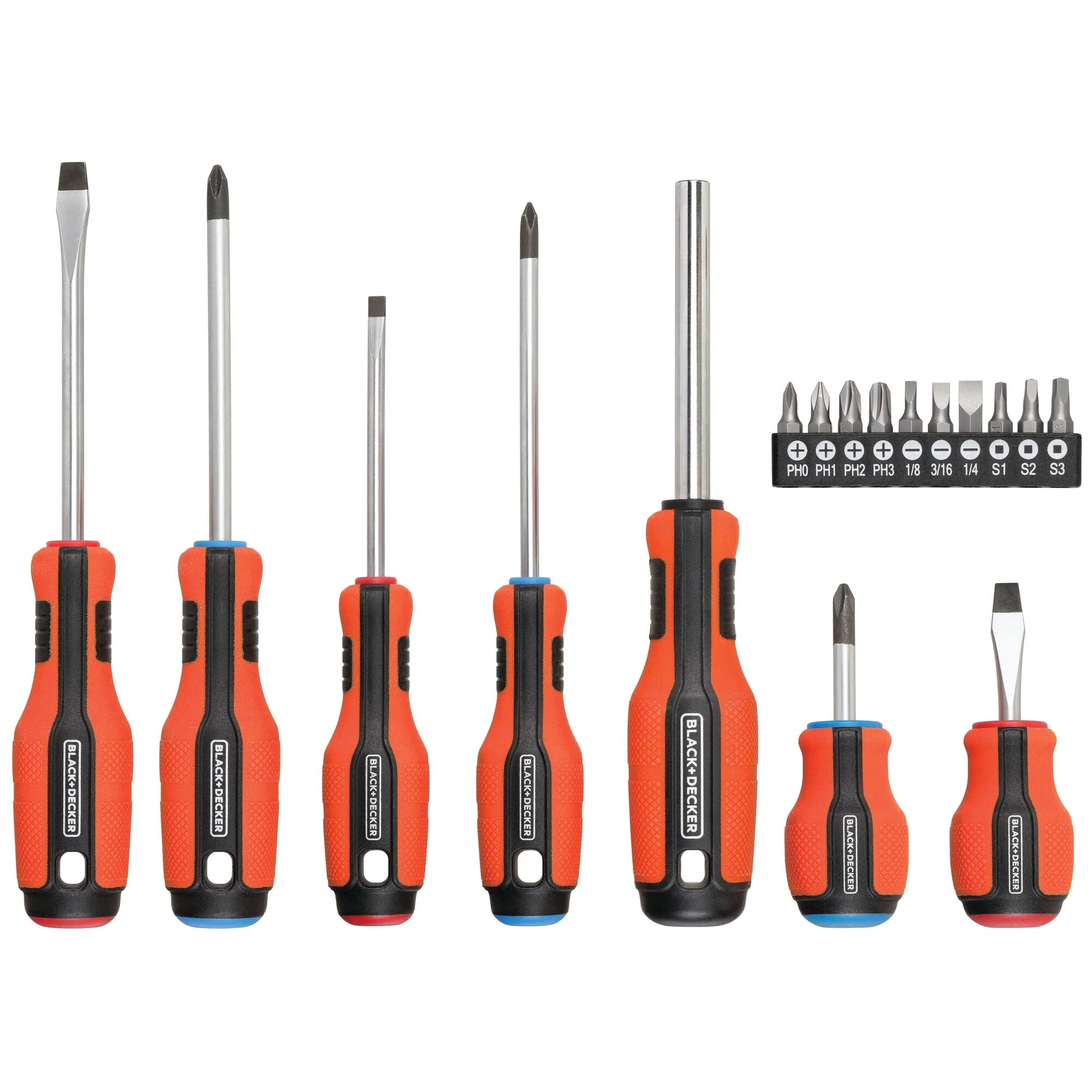 BLACK+DECKER Screwdriver, Push and Pick, 7 Bit - BDHT68003