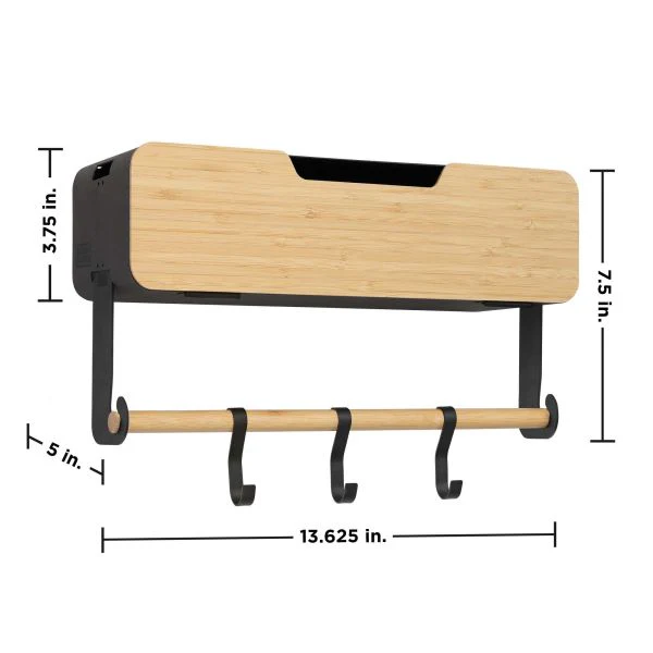 BLACK+DECKER Hanging / Magnetic Rack System - Shelf With Door W/Brackets (T) - BDSTKT282BK