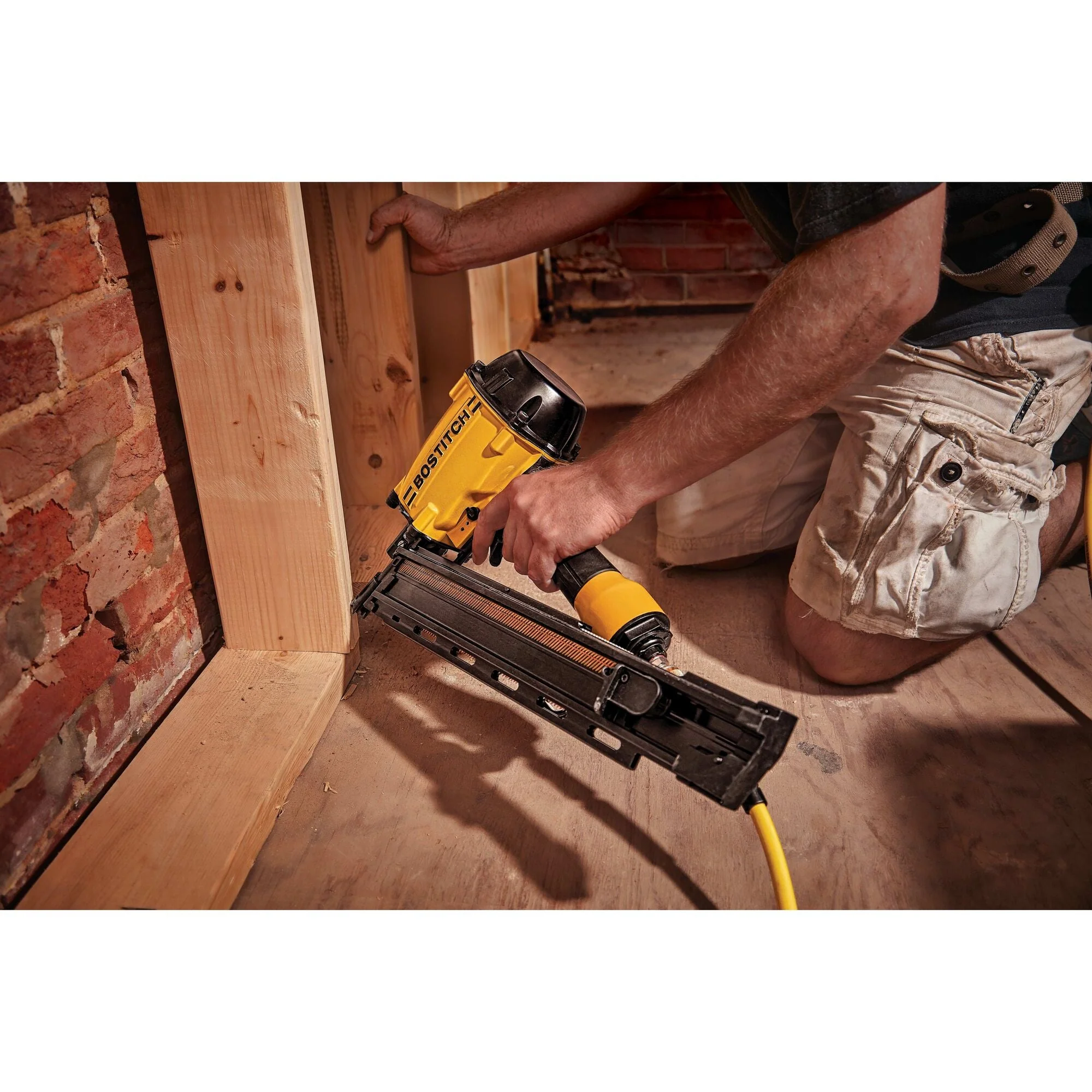 BOSTITCH Framing Nailer, Wire Weld, 28 Degree, 2 To 3-1/4-Inch, Pneumatic