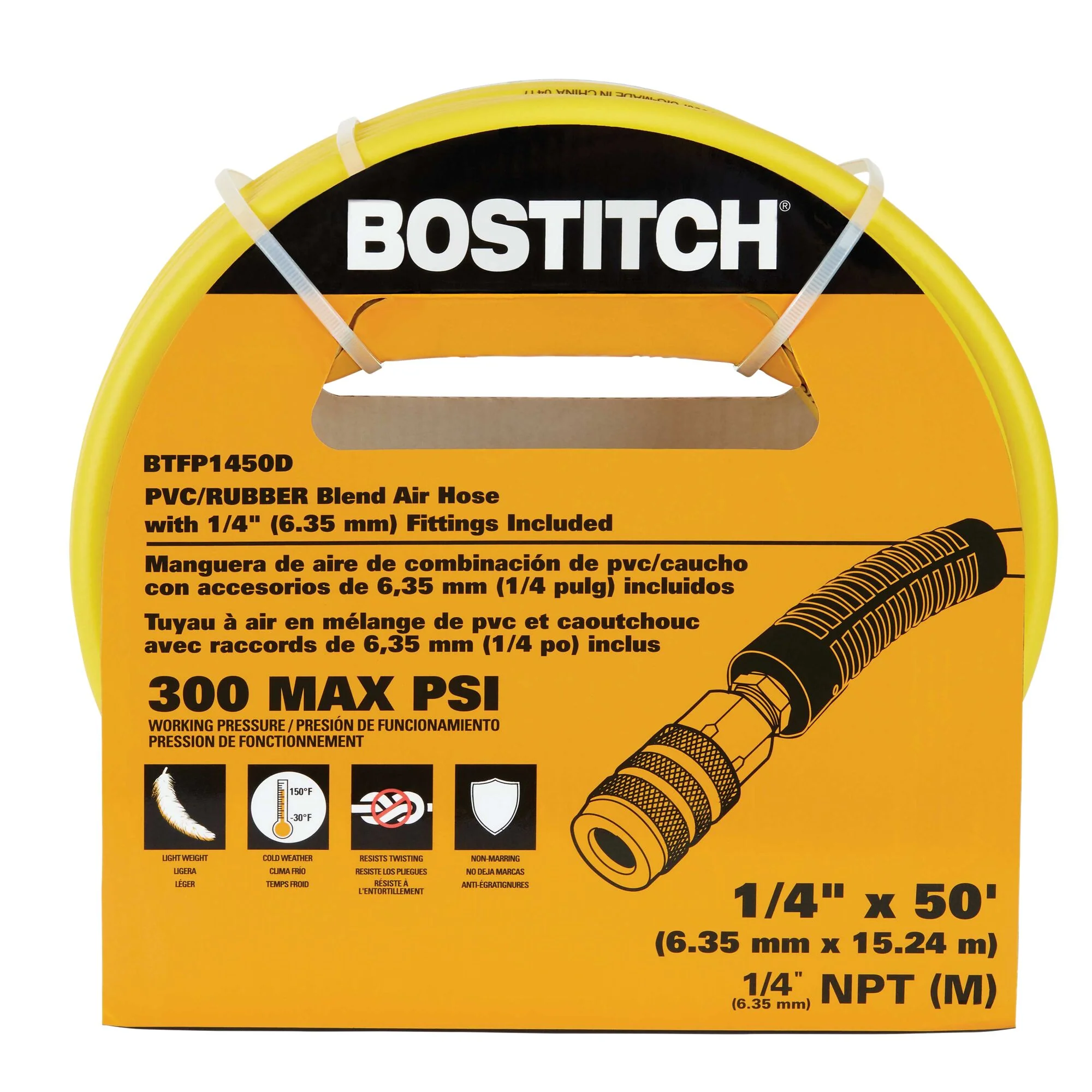 BOSTITCH Bost 50X1/4 Blend Hose W/Fitting
