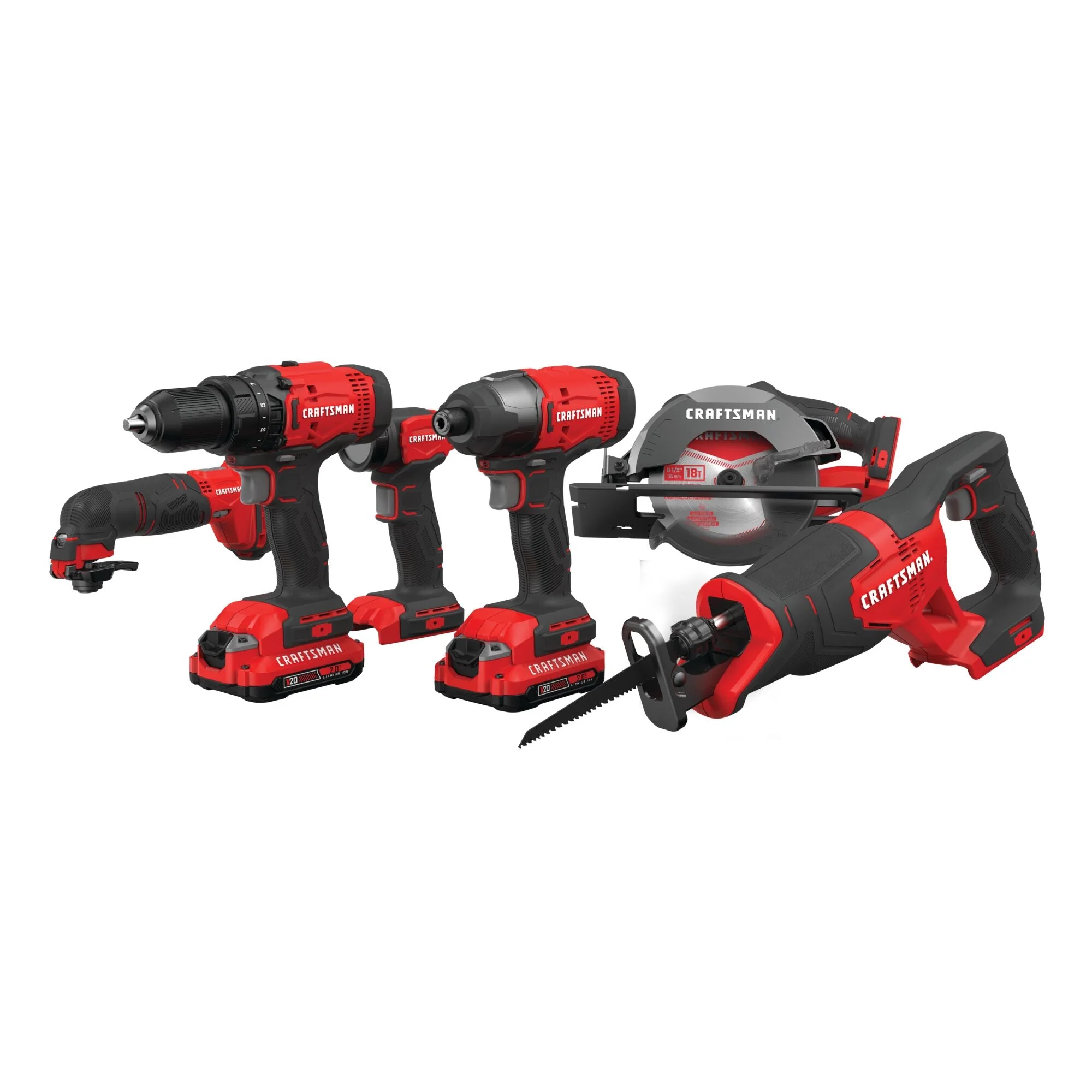 V20* Cordless 6 Tool Combo Kit (2 Batteries)
