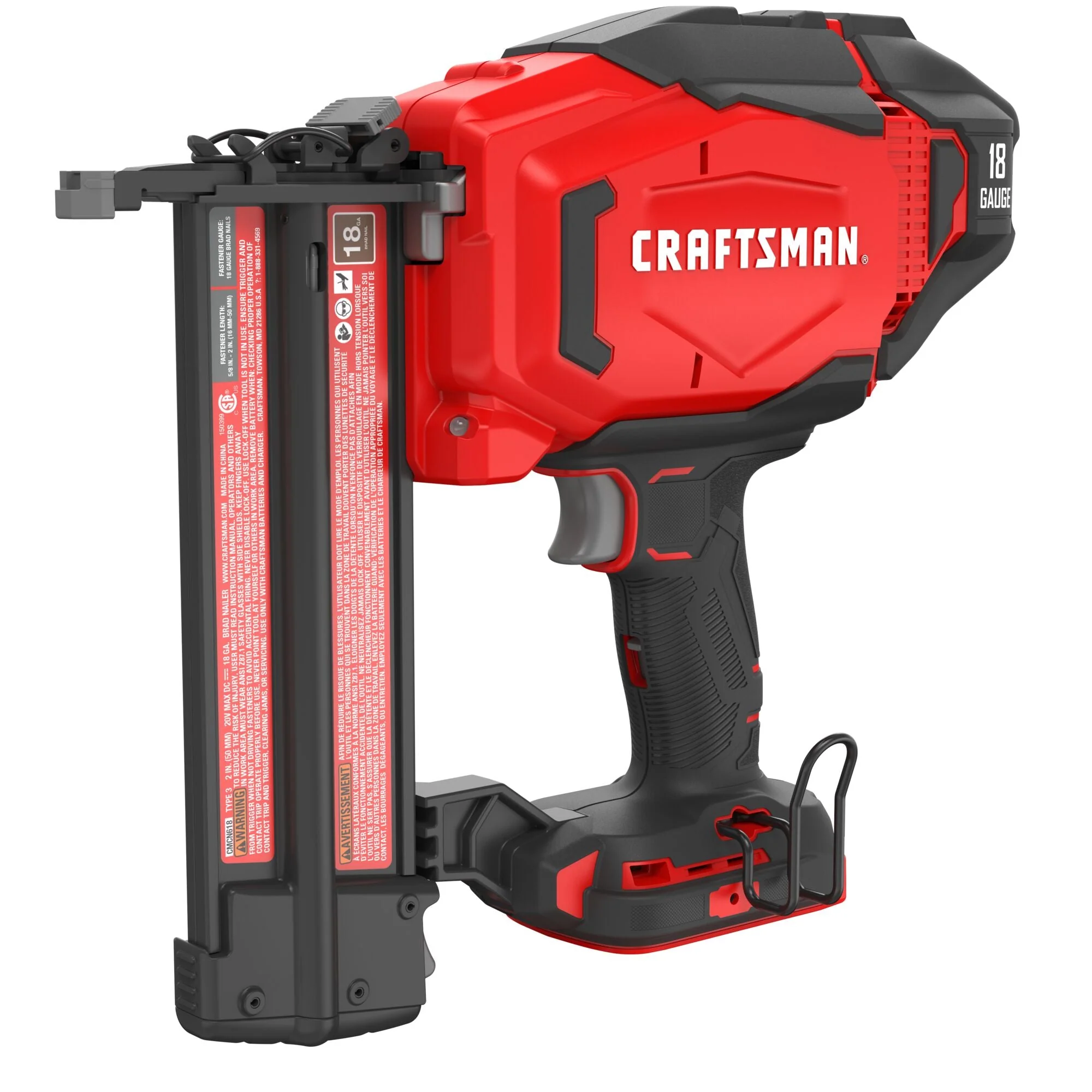 V20* 18 Ga. Cordless Brad Nailer (Tool Only)