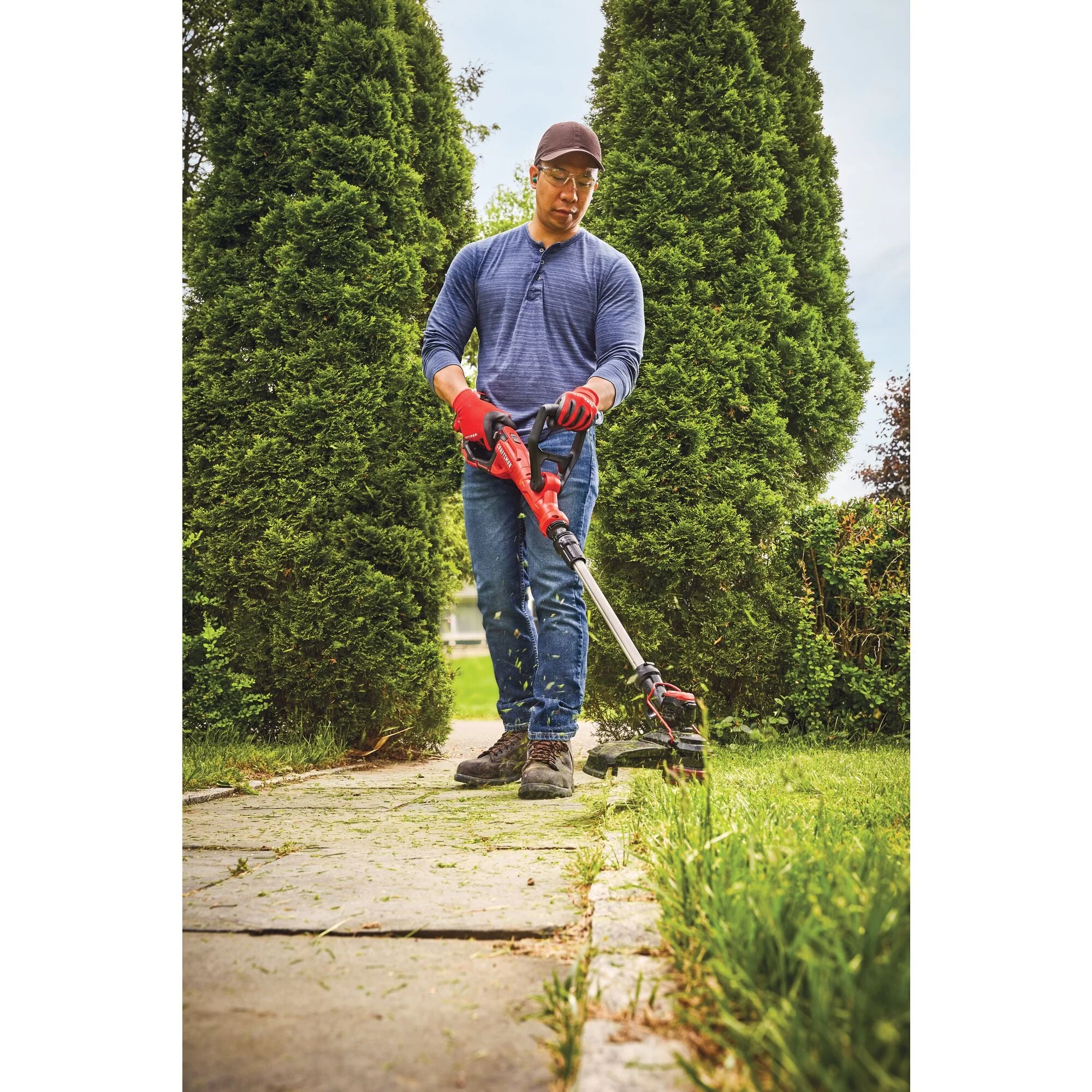 CRAFTSMAN V20* WEEDWACKER® 13 in Cordless String Trimmer and Edger With Automatic Feed Kit (2.0Ah)