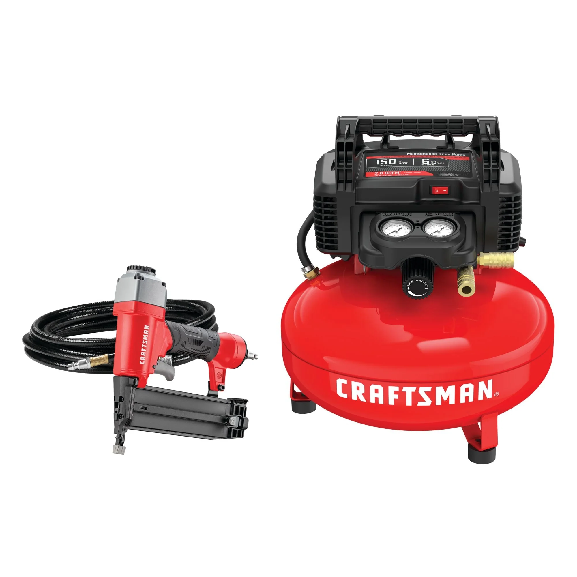 CRAFTSMAN Brad Nailer & Air Compressor Combo Kit