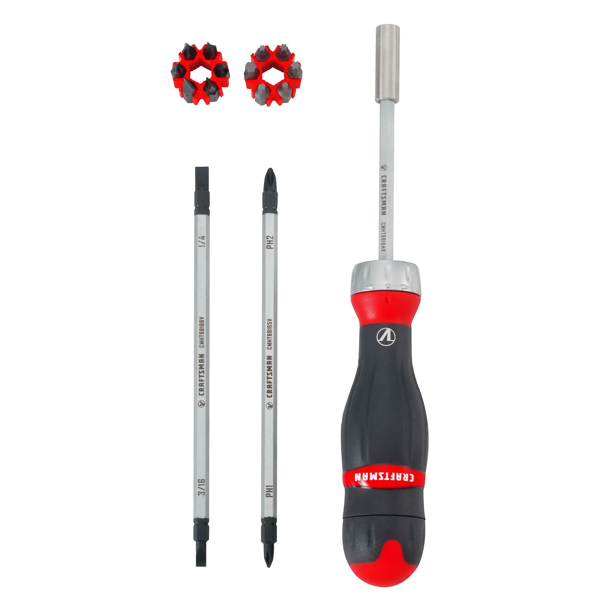 CRAFTSMAN V-Series™ 3-in-1 Ratcheting Screwdriver X-Tract Technology Bit Set (18 pc)