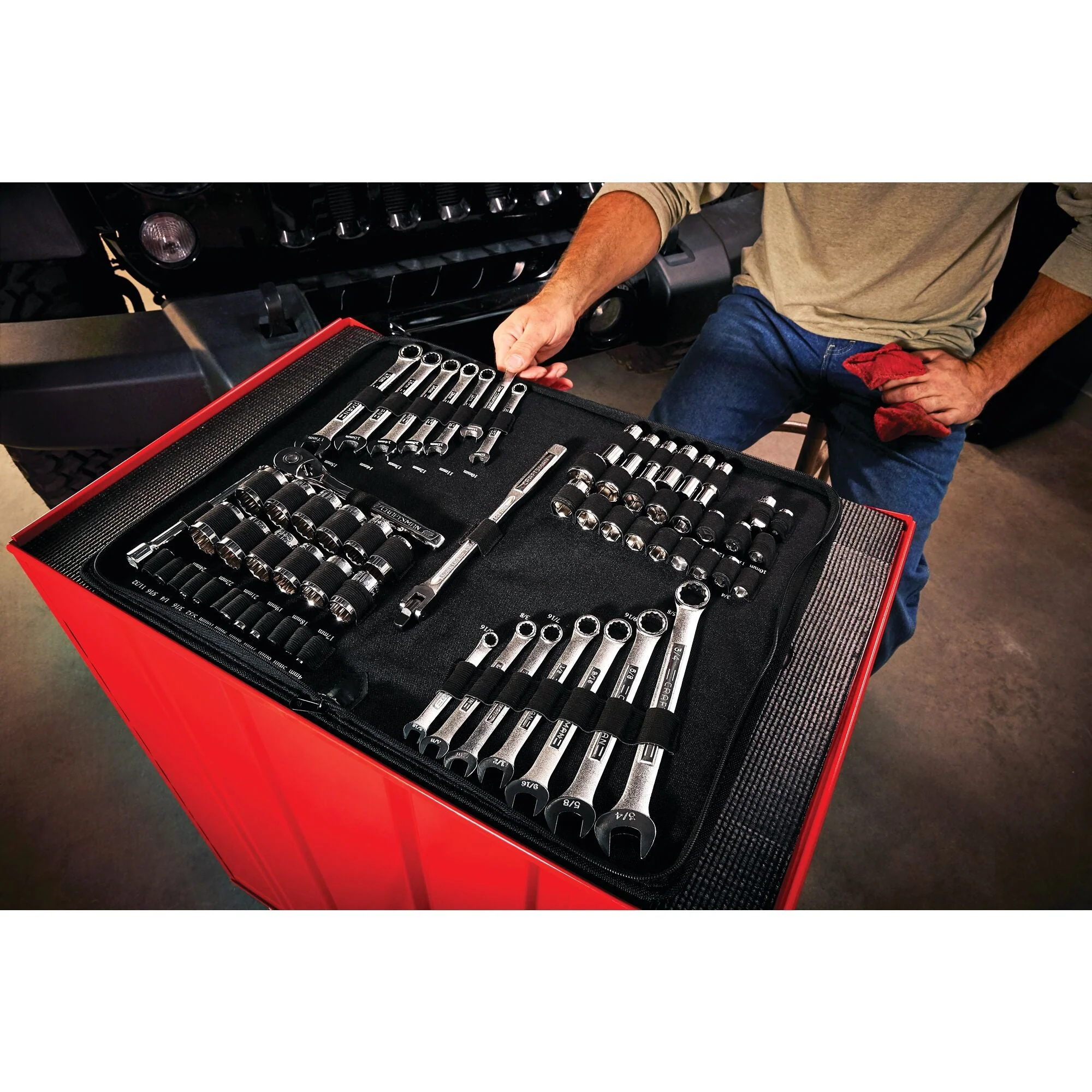 CRAFTSMAN Mobile Mechanics Tool Set In Soft Storage (66 pc)