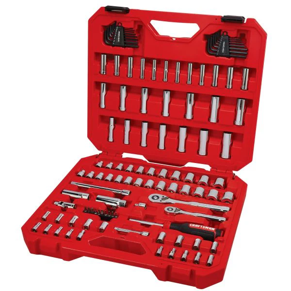 CRAFTSMAN 105-Piece Mechanics Tool Set Standard (SAE) and Metric with Case