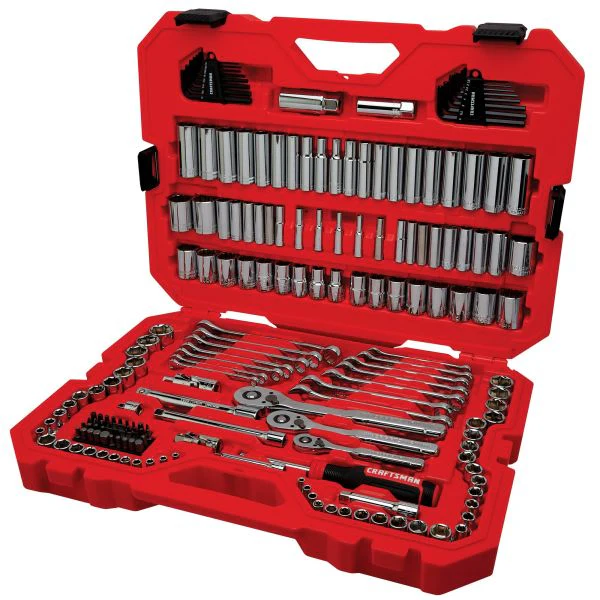 CRAFTSMAN 189-Piece Mechanics Tool Set Standard (SAE) and Metric with Case