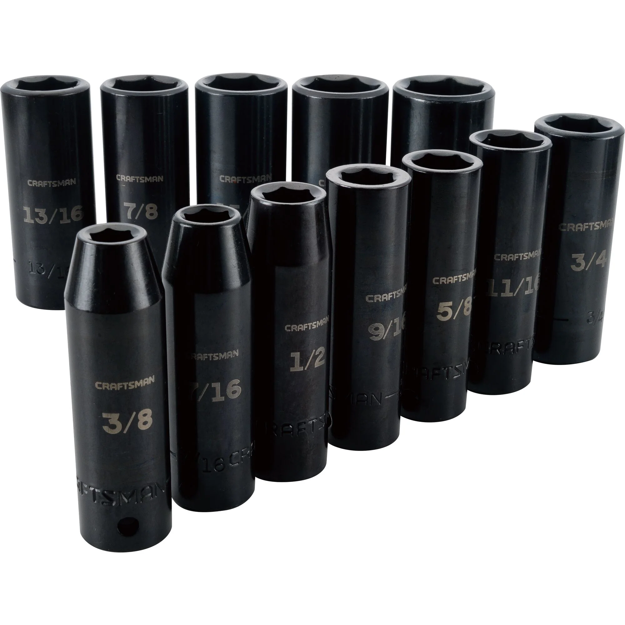 CRAFTSMAN 1/2-in SAE Deep Impact Socket Set (12 pc)