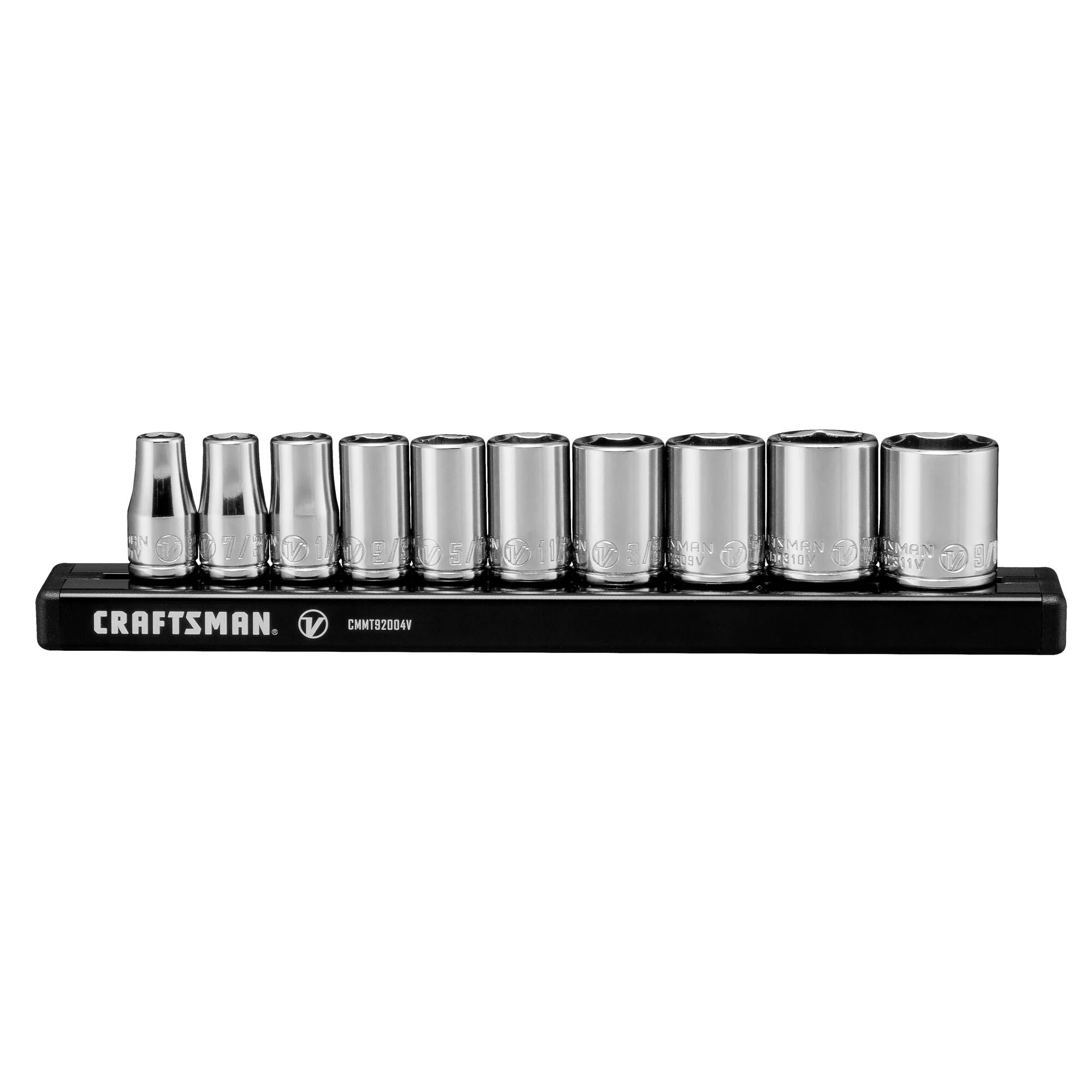 V-Series(TM) 1/4 In. Drive Sae 6-Point Socket Set (10 Pc.)