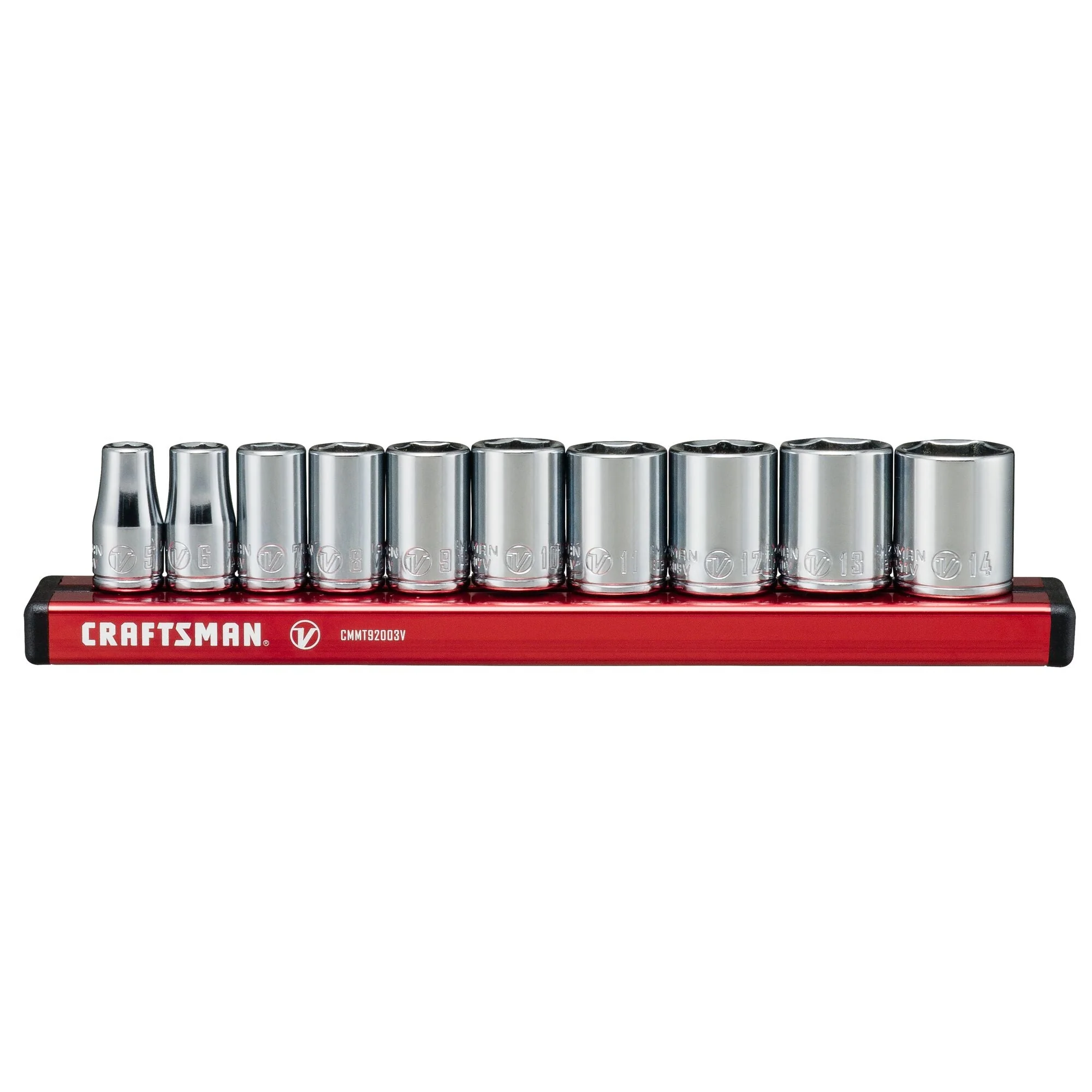 CRAFTSMAN V-Series™ 1/4 in Drive Metric 6-Point Socket Set (10 pc)