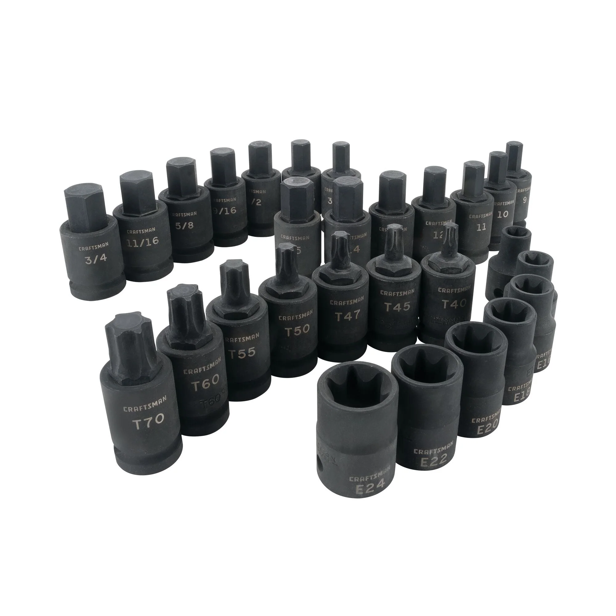 CRAFTSMAN 1/2-in Drive Impact Bit Socket Set (28 pc)