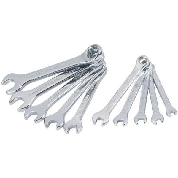 CRAFTSMAN 10Pc Mm Stubby Combo Wrench Set