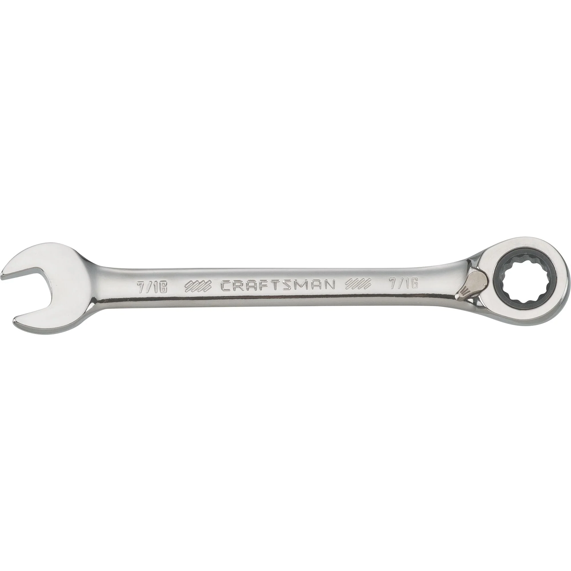 CRAFTSMAN CMMT42414 72 Tooth 12 Point SAE Reversible Ratcheting Wrench - 7/16"