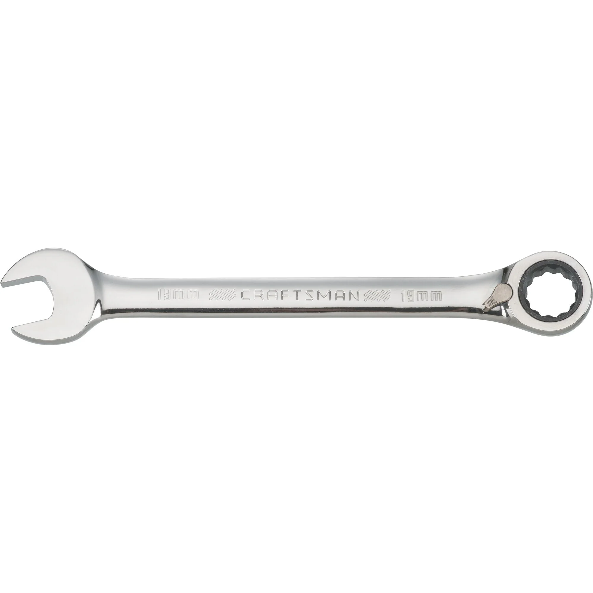 CRAFTSMAN 19mm 72 Tooth 12 Point Metric Reversible Ratcheting Wrench