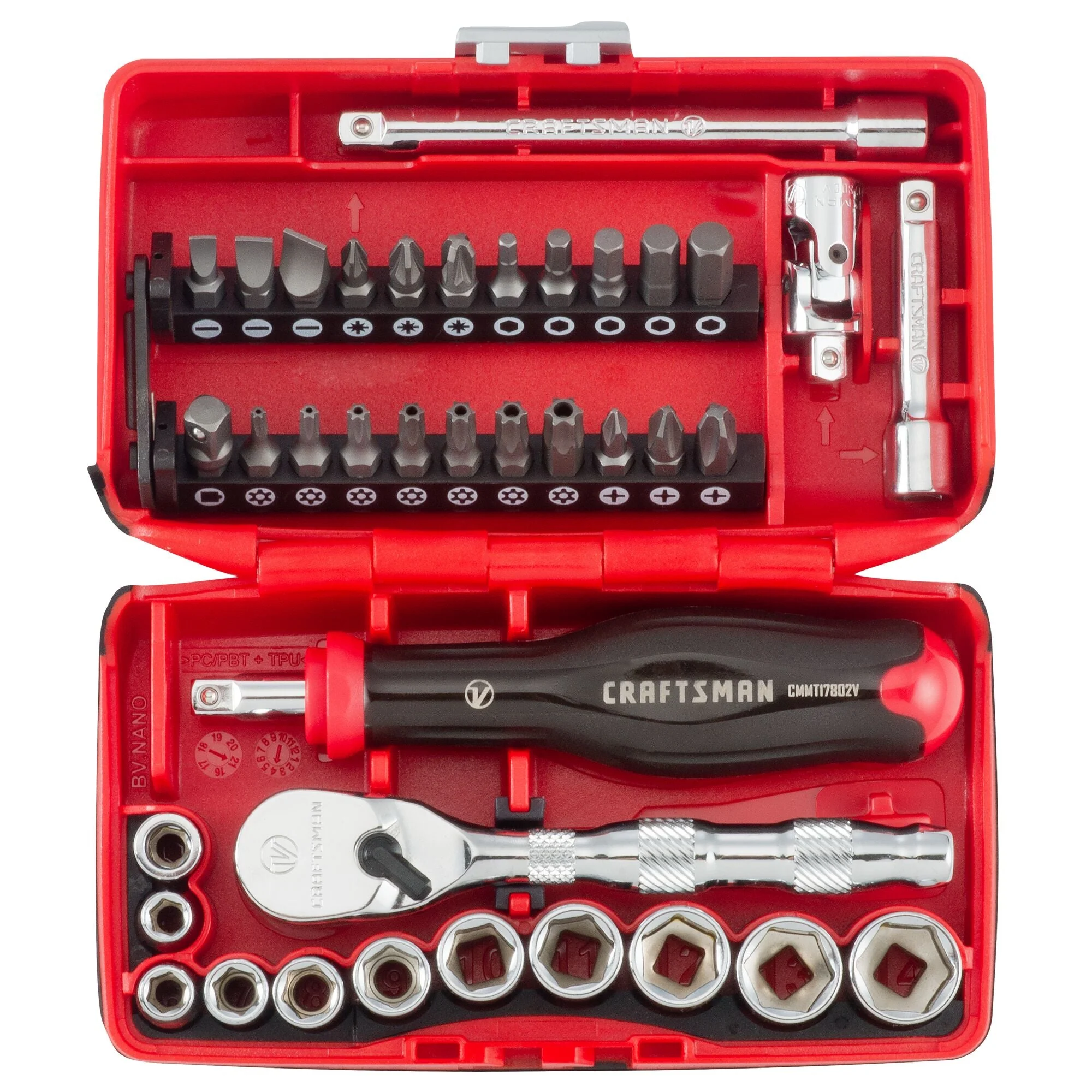 V-Series(TM) 1/4 In. Drive Metric 6-Point Tool Set (38 Pc.)