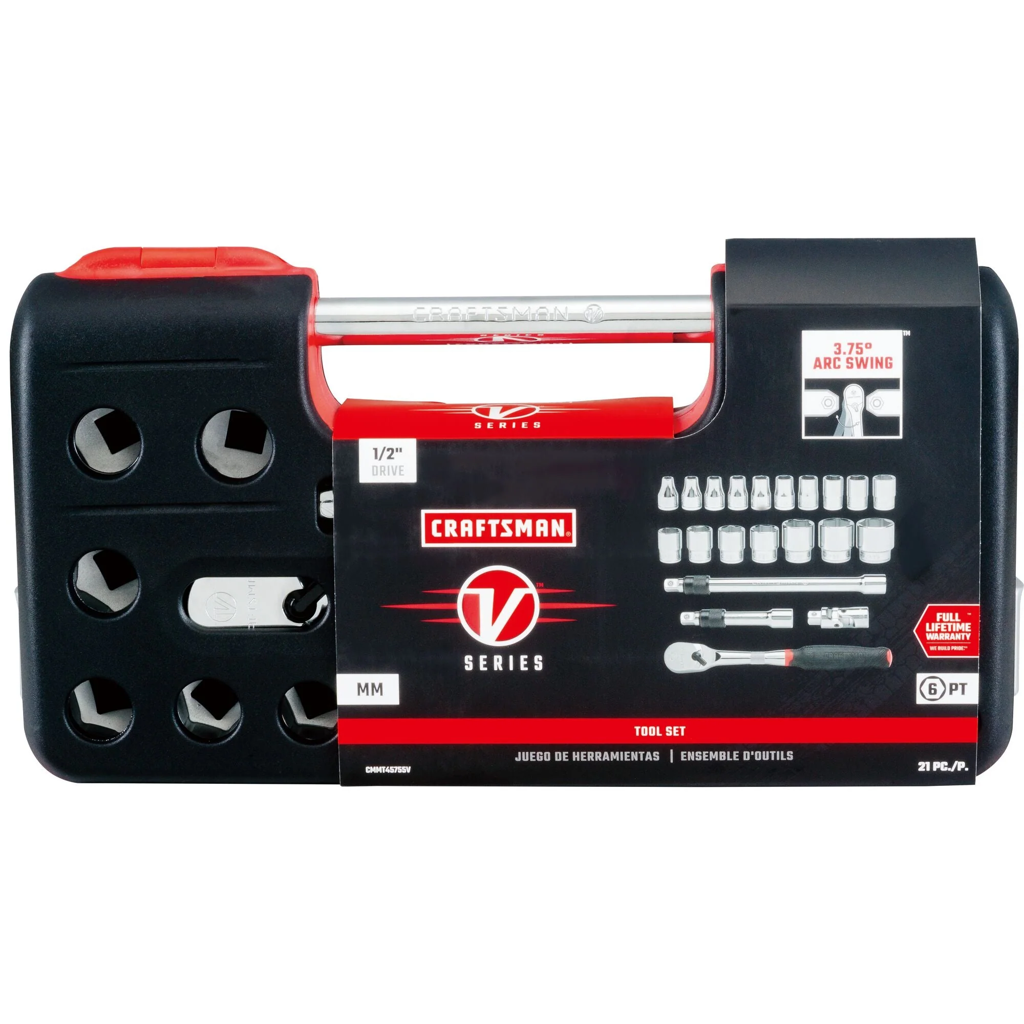 CRAFTSMAN V-Series™ 1/2 in Drive Metric 6-Point Tool Set (21 pc)