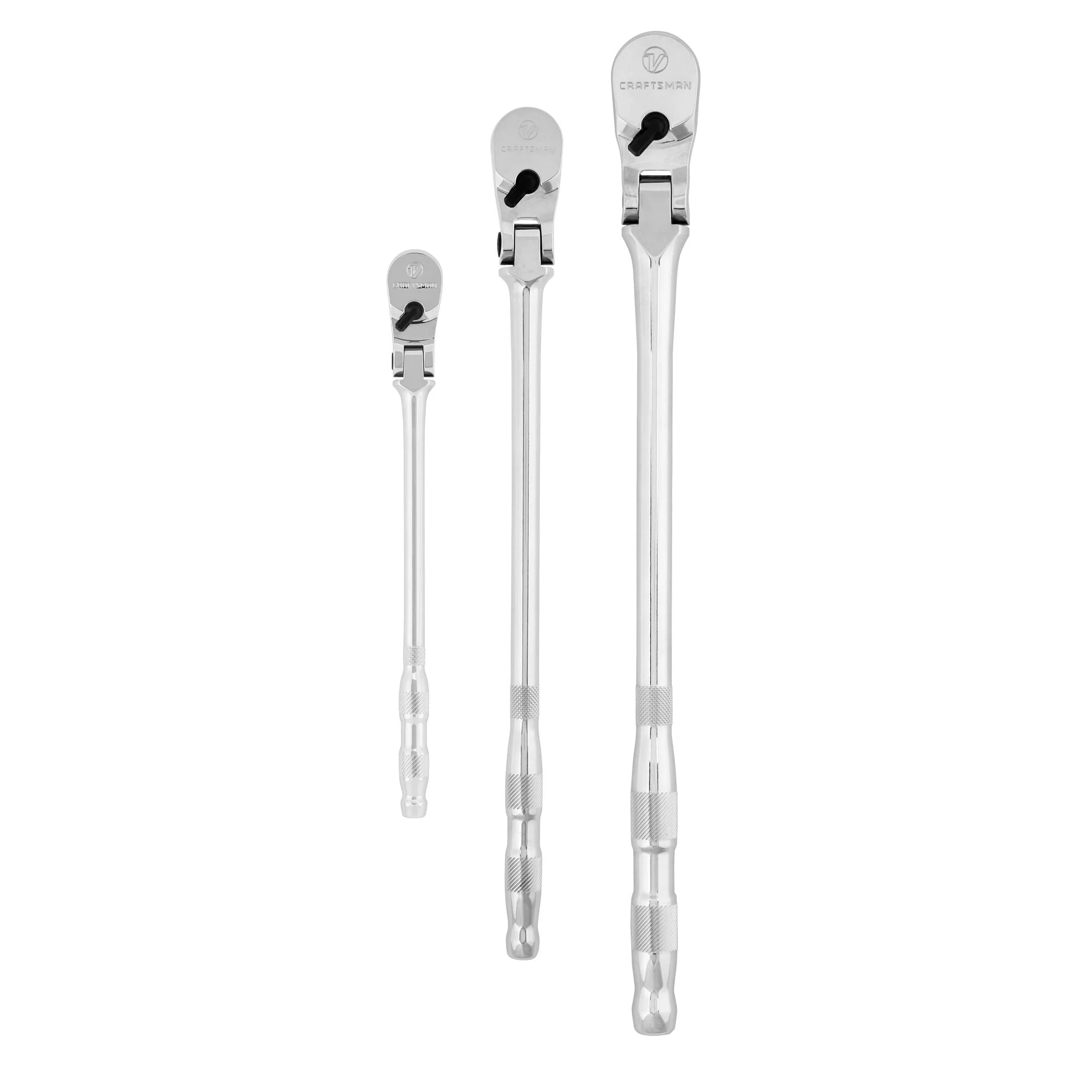 CRAFTSMAN V-Series™ 1/4 in, 3/8 in, and 1/2 in Drive Long Flex™ Head Ratchet (3 PK)