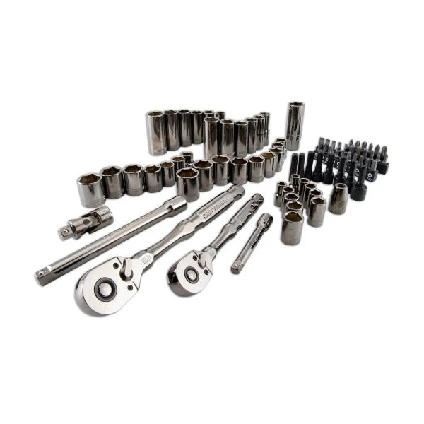 CRAFTSMAN 80-Piece OVERDRIVE™ Mechanics Tool Set Standard (SAE) and Metric with Case