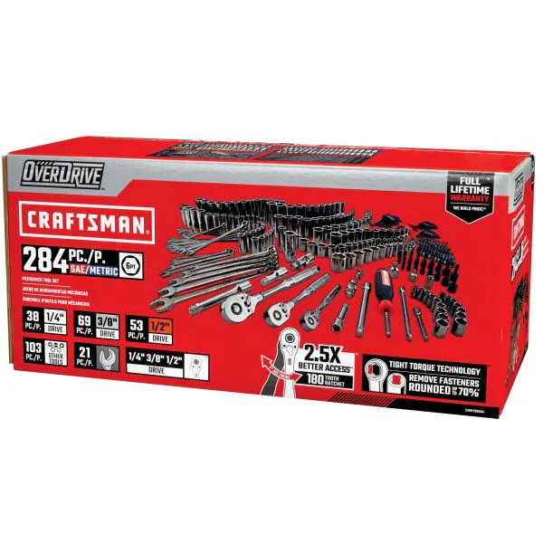 CRAFTSMAN 284pc OVERDRIVE™ Mechanics Tool Set