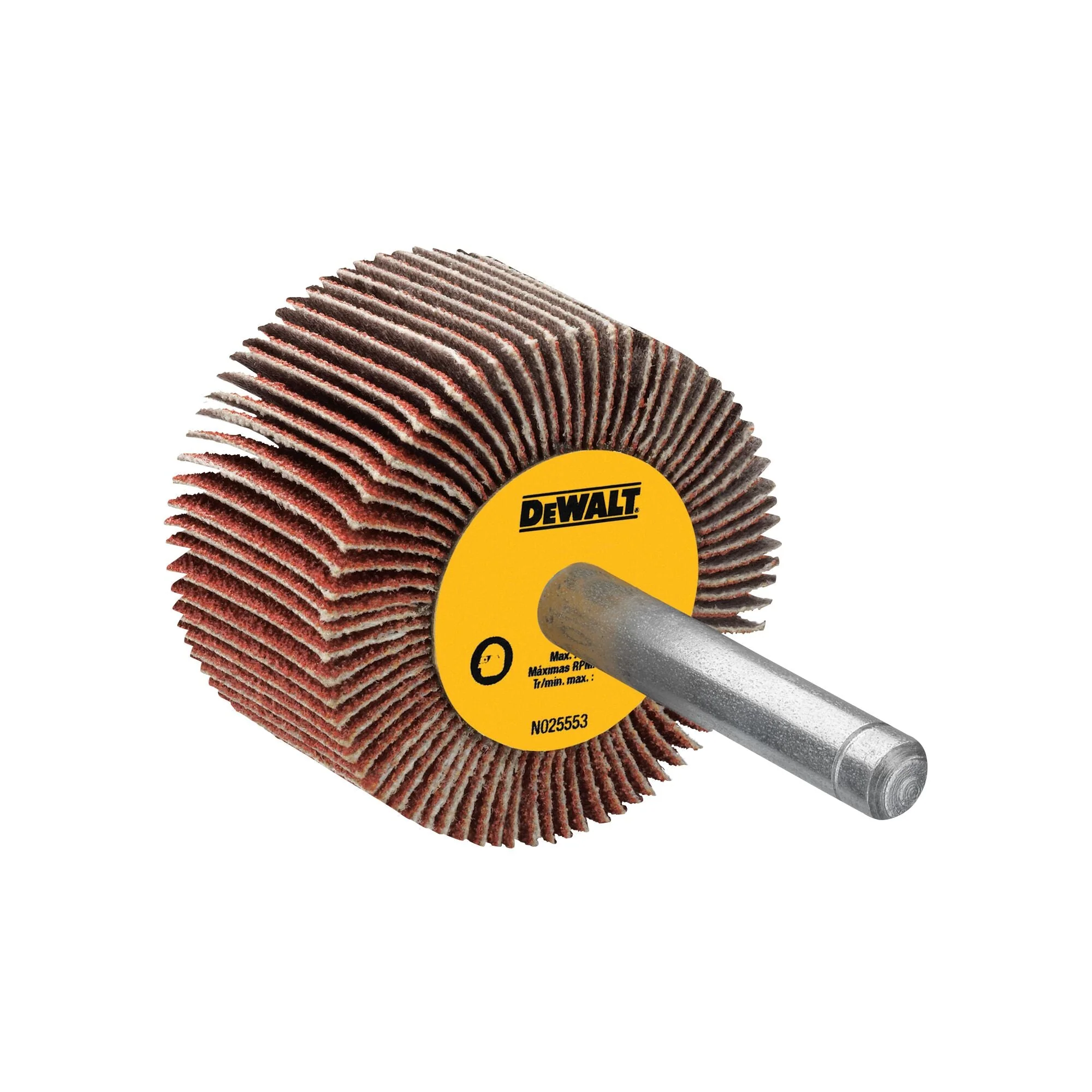 DEWALT Flap Wheel, 3-Inch X 1-Inch X 1/4-Inch Hp, 120-Grit