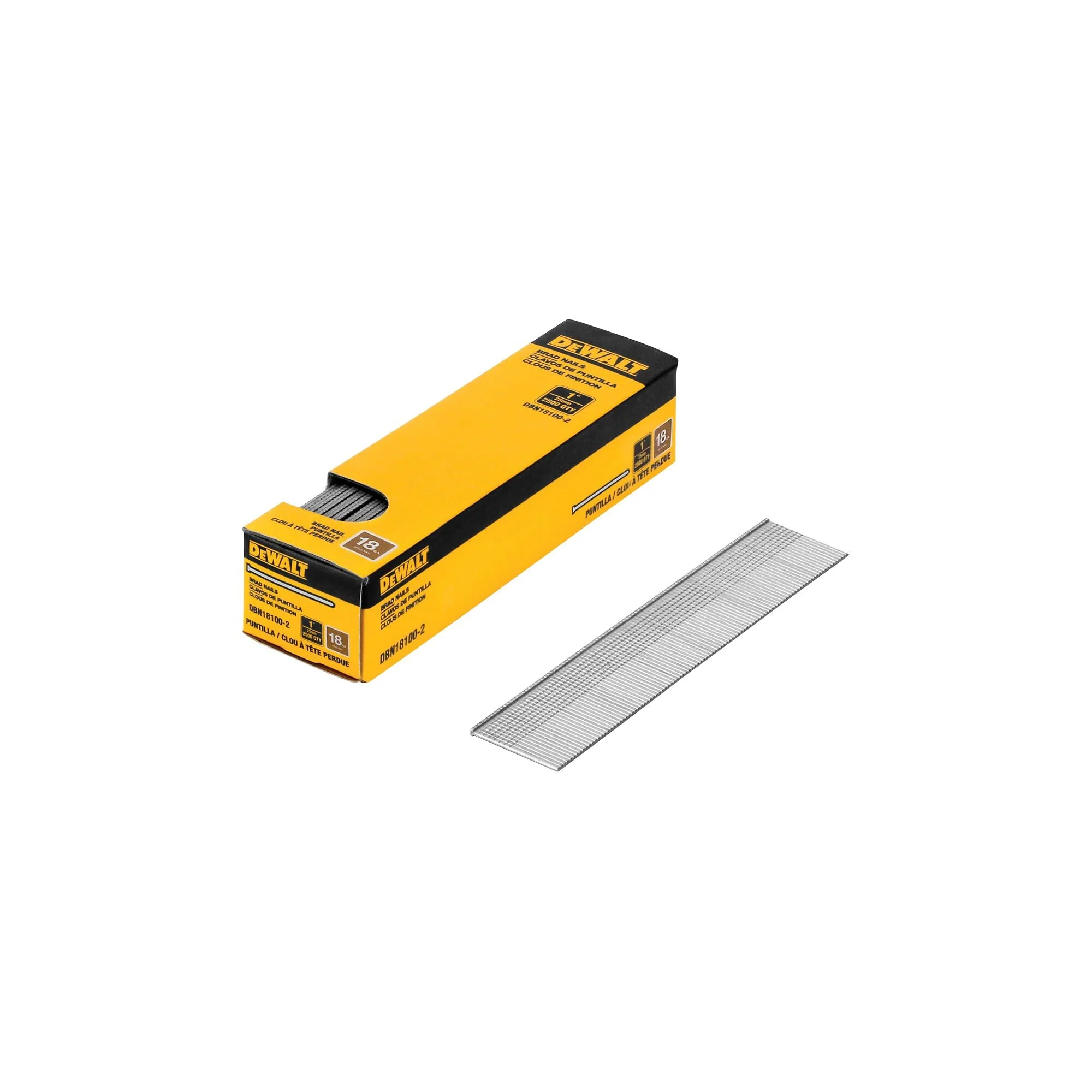DEWALT 18Ga 1 In Brad Nail 2.5K
