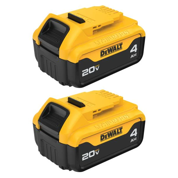 DEWALT 20V MAX* 4 AH BATTERY 2-PACK