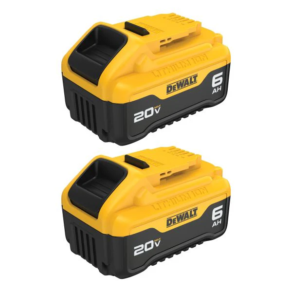 DEWALT 20V MAX* 6 Ah Battery 2-Pack