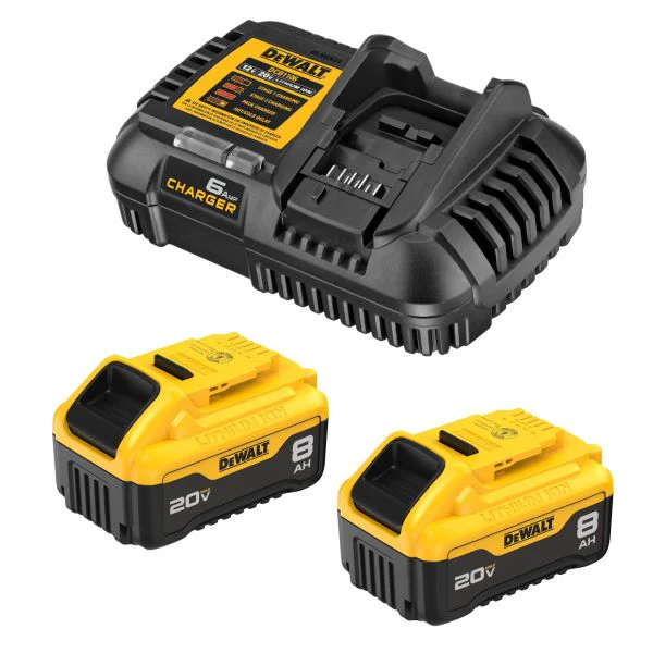 DEWALT 20V MAX* 8AH BATTERY STARTER KIT