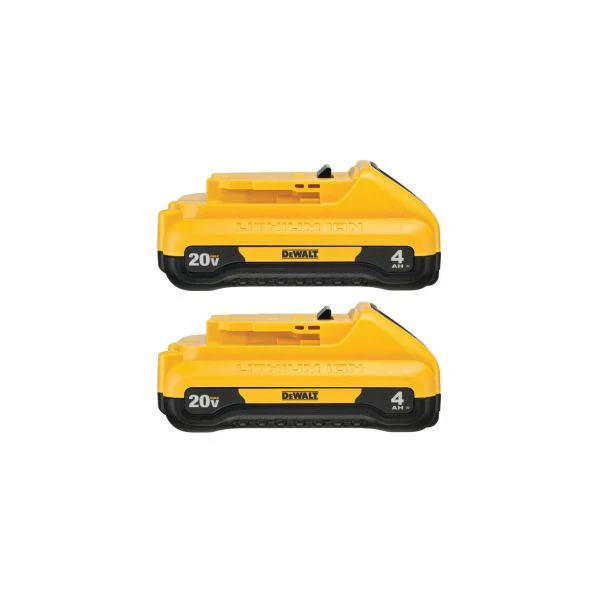 DEWALT 20V MAX* Compact 4Ah Battery (2 PK)