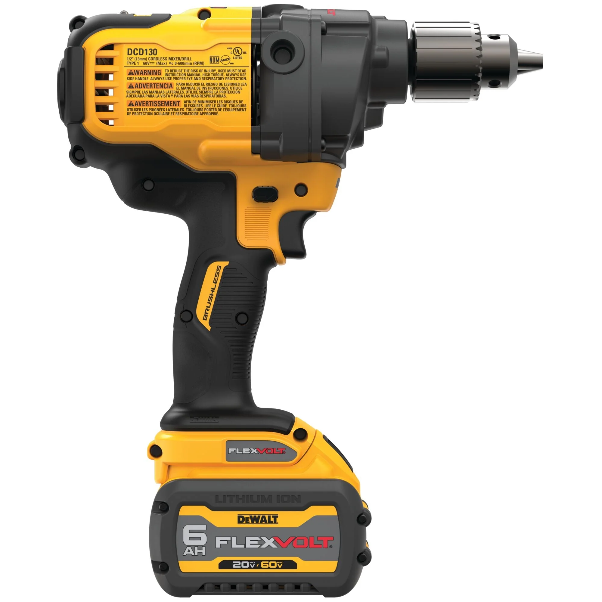 DEWALT 60V Max Mixer/Drill Kit With E-Clutch System