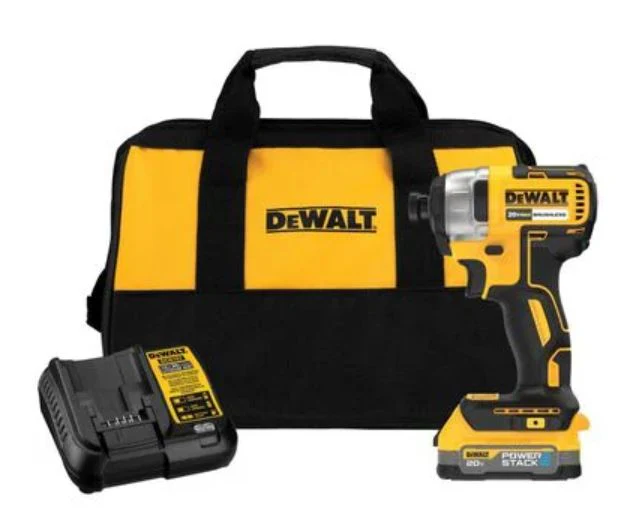 DEWALT 20V MAX* XTREME Cordless Brushless 1/4 in Impact Driver Drill Kit (1) Lithium Ion Battery with Charger