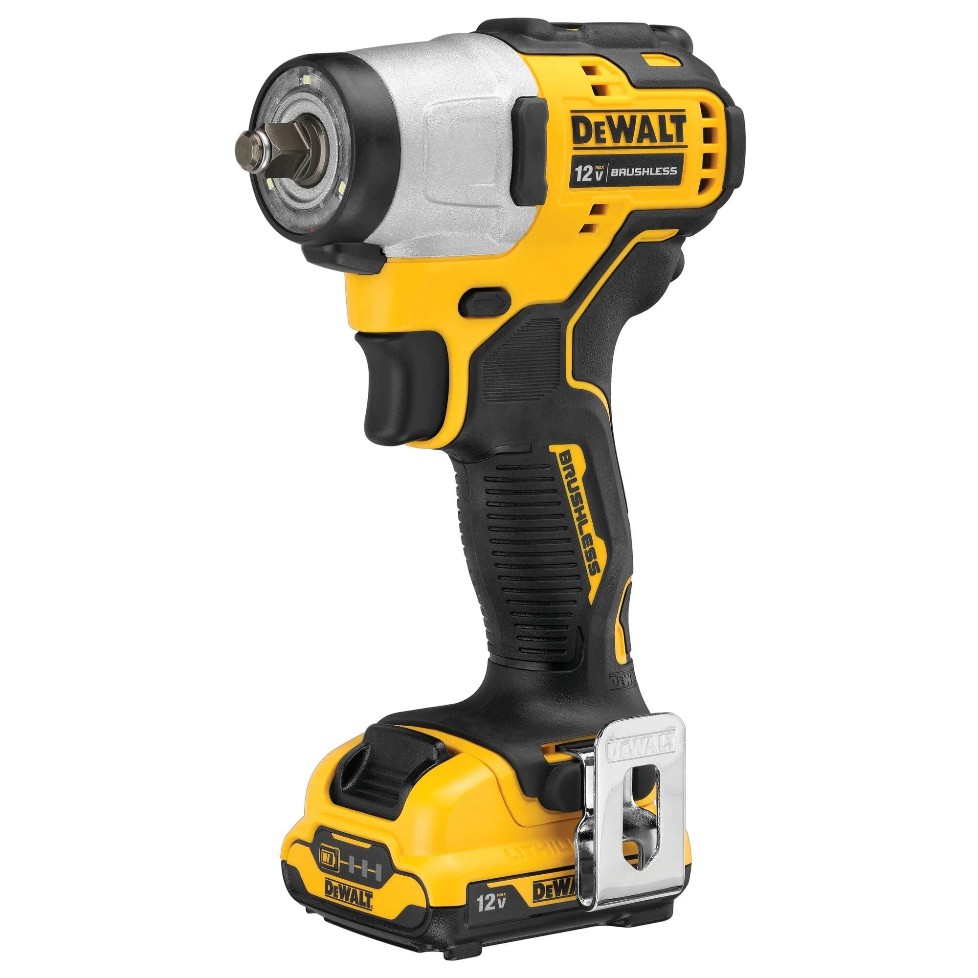 DEWALT 12V MAX* XTREME Cordless Brushless 3/8 in Impact Wrench Kit (2) Lithium Ion Batteries with Charger