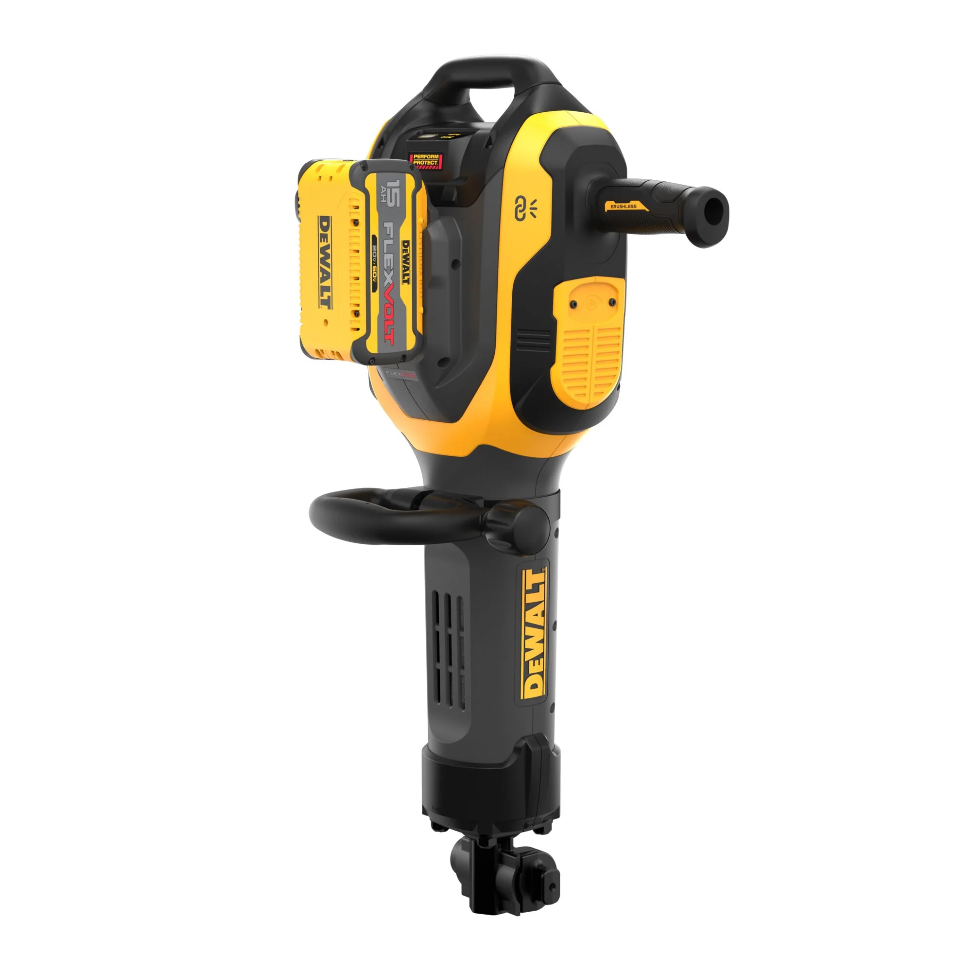 DEWALT 60V MAX* Cordless Brushless 1-1/8 in 15 Kilo Rotary Hammer Drill Kit (2) FLEX™VOLT Lithium Ion Batteries with Charger